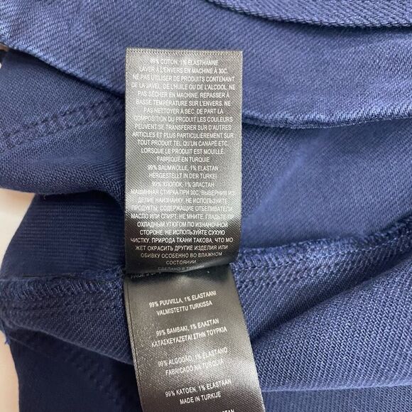 Ted Baker London Daniki Self Tie High Waisted Denim Shorts Dark Blue Size 32 - Picture 12 of 13